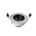 Spot LED 1x1W Rotund Mobil Alb